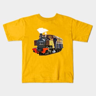 Steam Train and driver Kids T-Shirt